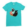 donut shark! Ladies Fitted T-Shirt