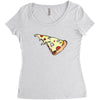 Pizza Slice Women's Triblend Scoop T-shirt