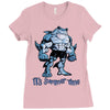 muscle shark its summer time Ladies Fitted T-Shirt