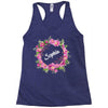 Floral Baby Name Racerback Tank
