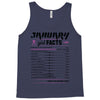 January Girl Facts Aquarius Tank Top