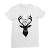 Deer With Diamond Ladies Fitted T-Shirt