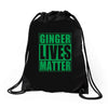 st patrick's day ginger lives matter Drawstring Bags