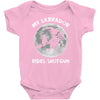 halloween my labrador rides shotgun Baby Onesie