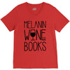 melanin wine books V-Neck Tee