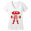 train to beat all might Women's V-Neck T-Shirt