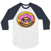 Angry Donut 3/4 Sleeve Shirt