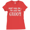 wedding day stag night marriage Ladies Fitted T-Shirt