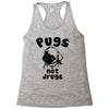 pugs not drugs Racerback Tank