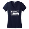 being human Women's V-Neck T-Shirt