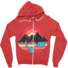 camp river Zipper Hoodie