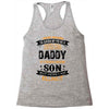 Super Cool Daddy Of A Freaking Awesome Son Racerback Tank