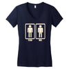 you me kleiner pimmel fun lustig Women's V-Neck T-Shirt