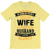 Super Cool Wife Of A Freaking Awesome Husband T-Shirt