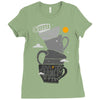 coffee addict Ladies Fitted T-Shirt
