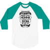 Super Cool Momma Of A Freaking Awesome Son 3/4 Sleeve Shirt