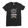 Weekend Forecast Camping With A Chance Of Drinking Ladies Fitted T-Shirt