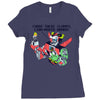 lion mouth hands Ladies Fitted T-Shirt