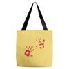 bloods hand Tote Bags