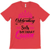 Celebrating With the 5th Birthday Queen T-Shirt