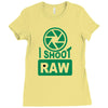i shoot raw photography camera photograph Ladies Fitted T-Shirt
