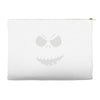 evil scary pumpkin face Accessory Pouches