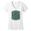 i love my beared husband Women's V-Neck T-Shirt