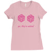 all natural 20 breasts dice Ladies Fitted T-Shirt
