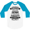 Super Cool Gran Of A Freaking Awesome Granddaughter 3/4 Sleeve Shirt