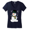 christmas snowman Women's V-Neck T-Shirt