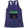 vegan because plant powered badass was not an offical tittle black Racerback Tank