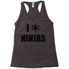 i heart ninjas Racerback Tank