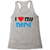 i love my nerd Racerback Tank
