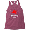 mobil oil vintage logo Racerback Tank