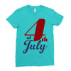 4th of july Ladies Fitted T-Shirt