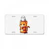 brave kitty License Plate