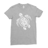 hawaiian turtle tribal art Ladies Fitted T-Shirt