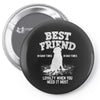 Best Friend Golden Pin-back button