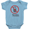 no cell phones Baby Bodysuit