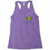 cute yoda pocket Racerback Tank