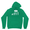 banksy funny human evolution indie Unisex Hoodie