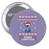 ohana christmas stitch Pin-back button