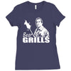 bear grills  funny Ladies Fitted T-Shirt