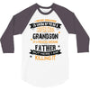 Super Cool Grandson Of A Freaking Awesome Father 3/4 Sleeve Shirt