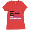 real girls go hunting Ladies Fitted T-Shirt