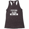 psycho ward  funny  fancy dress horror halloween mental health Racerback Tank