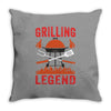 Grilling Legend Throw Pillow