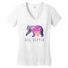 Big Dipper with Galaxy Women's V-Neck T-Shirt