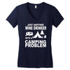 camping (2) Women's V-Neck T-Shirt