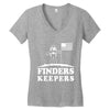 moon finders keepers Women's V-Neck T-Shirt